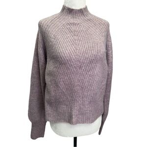 Dynamite Purple Mock Neck Raglan Sleeve Sweater Size S